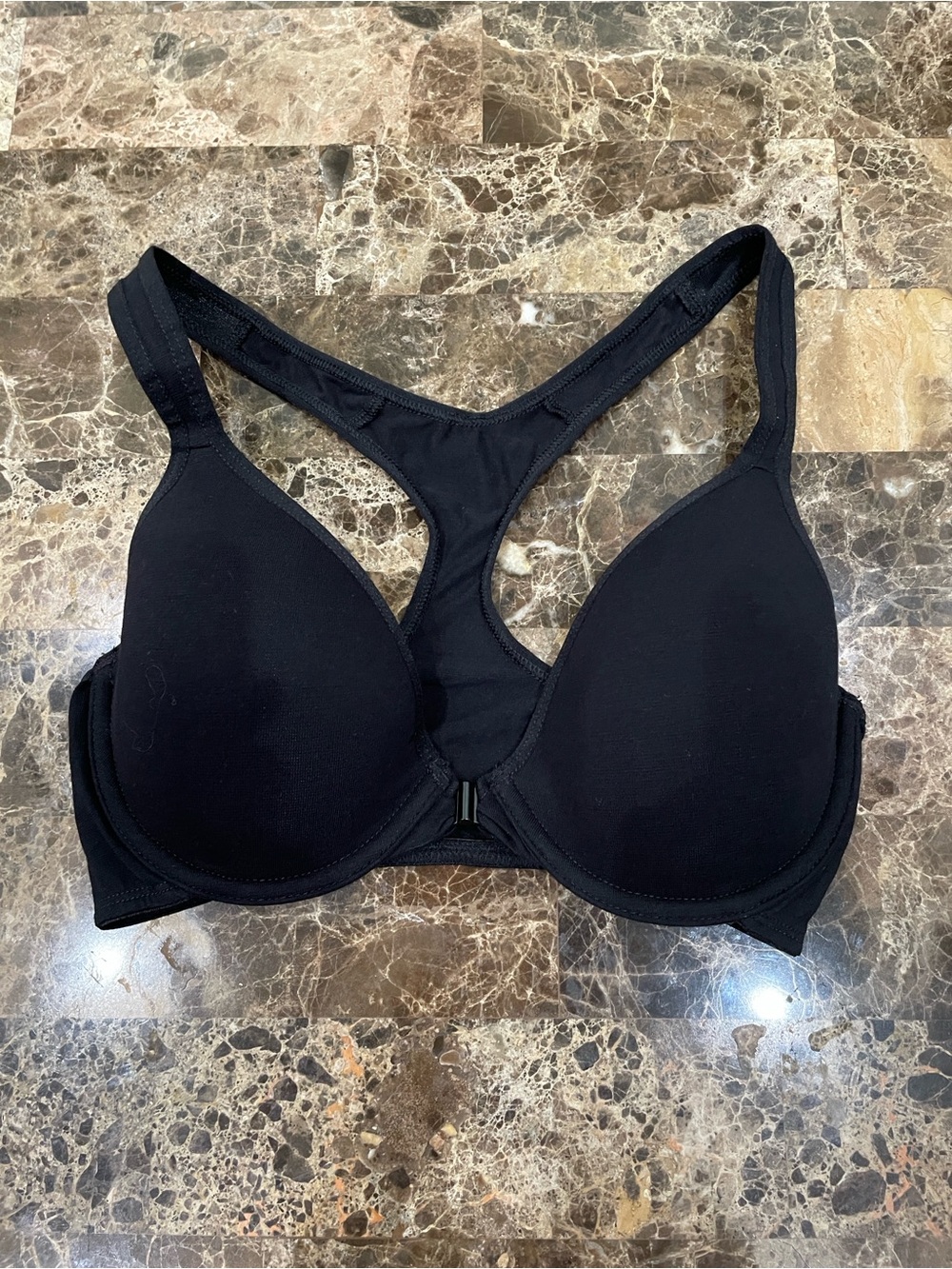 No Boundaries Black Racerback T-Shirt Bra